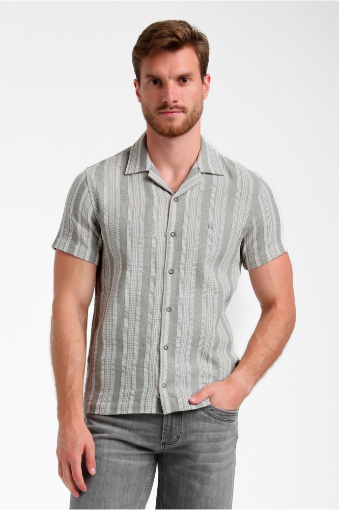 OVERHEMD 335541 605 grey melange